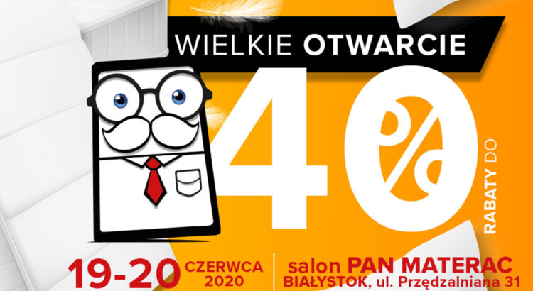 Otwarcie salonu Pan Materac w Białymstoku