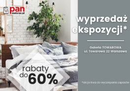 Wyprzedaż ekspozycji w salonie Pan Materac w Galerii Towarowa