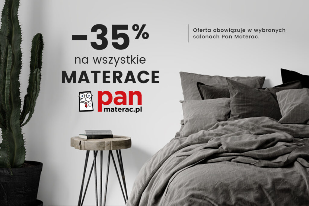 Kolekcja materacy Pan Materac w promocji 35%