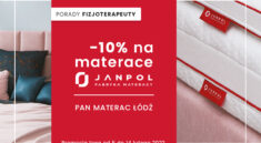 Promocja i porady fizjoterapeuty w salonach Pan Materac w Łodzi