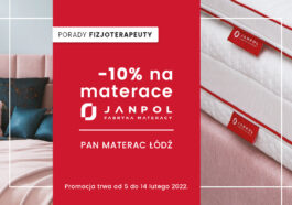 Promocja i porady fizjoterapeuty w salonach Pan Materac w Łodzi