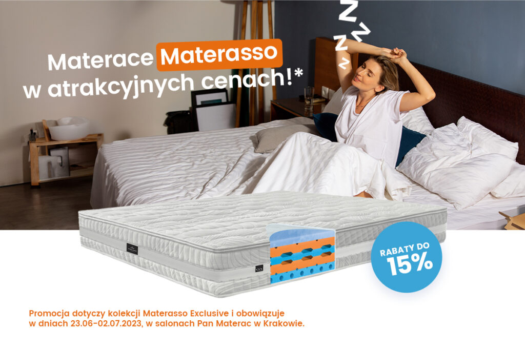 Materac Materasso w promocji 15%