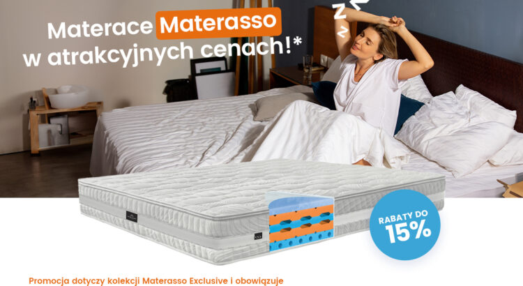 Materac Materasso w promocji 15%