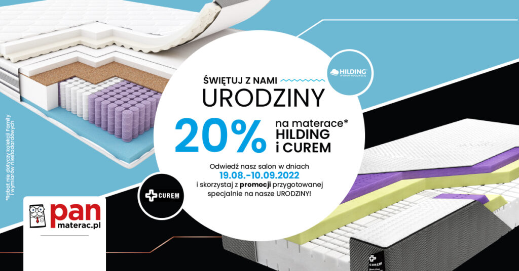 urodziny salonów Pan Materac