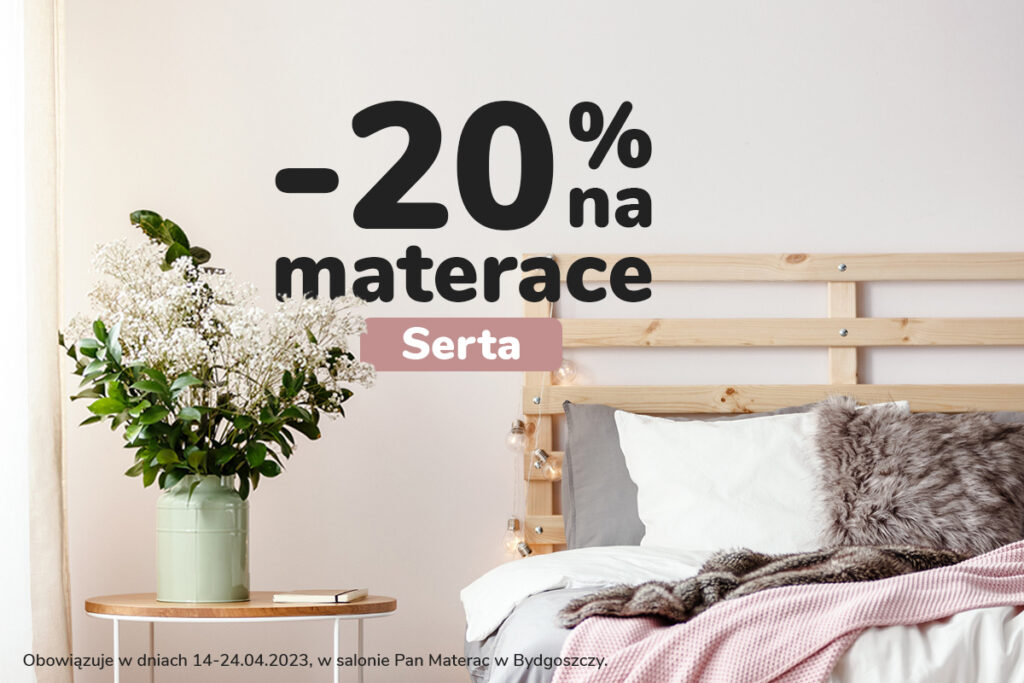 promocja na materace serta w salonie pan materac w bydgoszczy