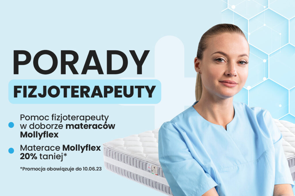 Porady specjalistów i promocja na materace Mollyflex w salonach Pan Materac w Krakowie